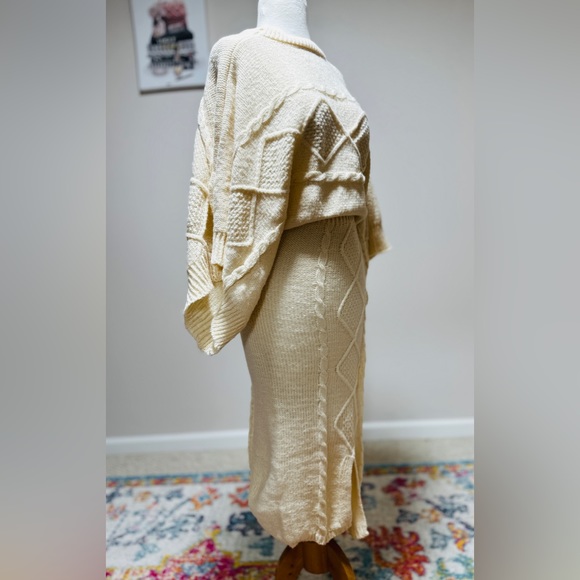 Matching two piece knit sweater skirt set womens - Picture 3 of 7